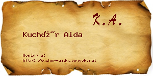 Kuchár Aida névjegykártya